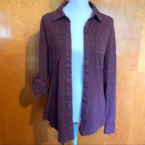 Dark Purple Button Down Shirt